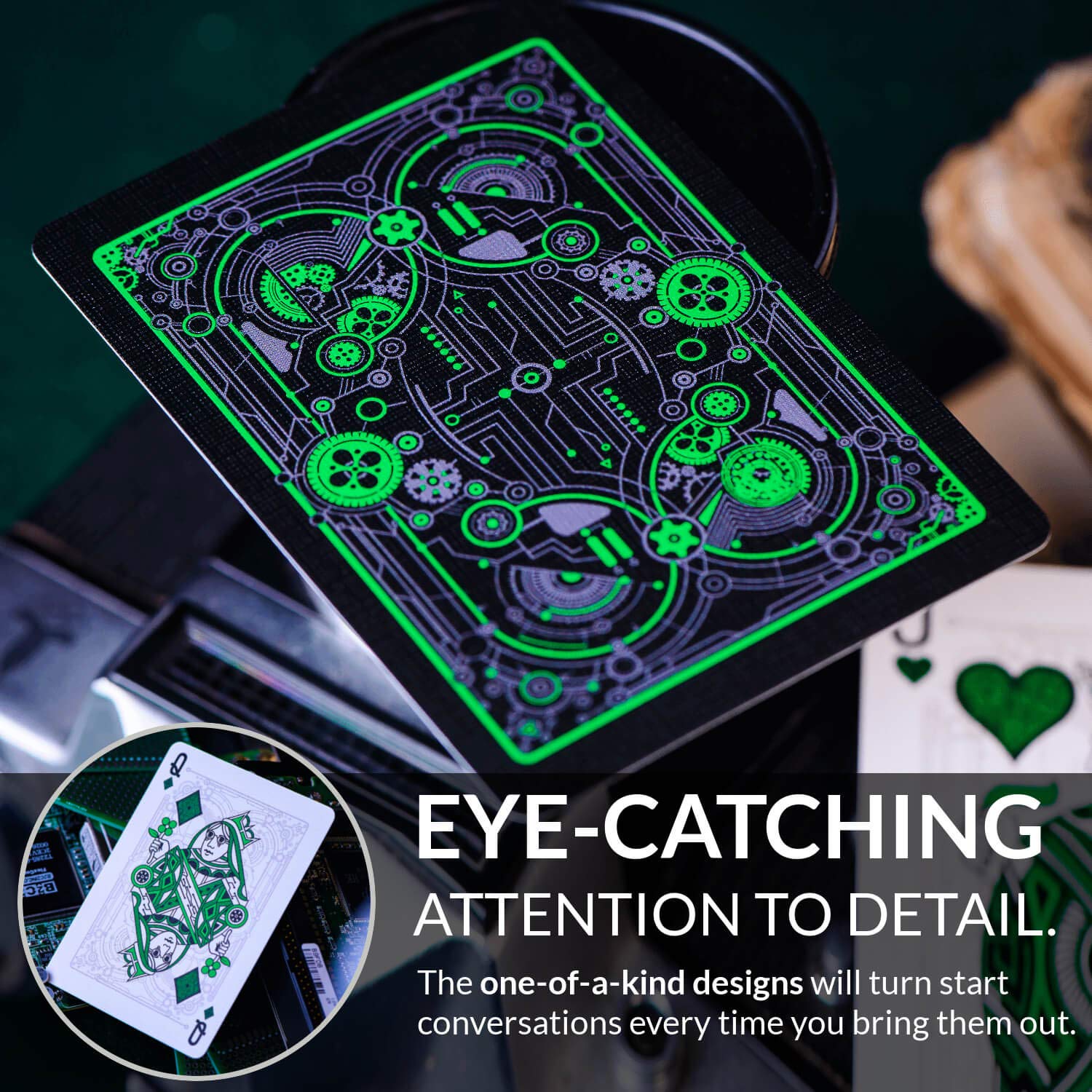 Amazon.co.jp: Elephant Playing Cards サイバーパンクグリーン